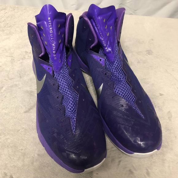 Nike Lunar Hyperquickness Purple Basketball Shoes - Picture 2 of 6